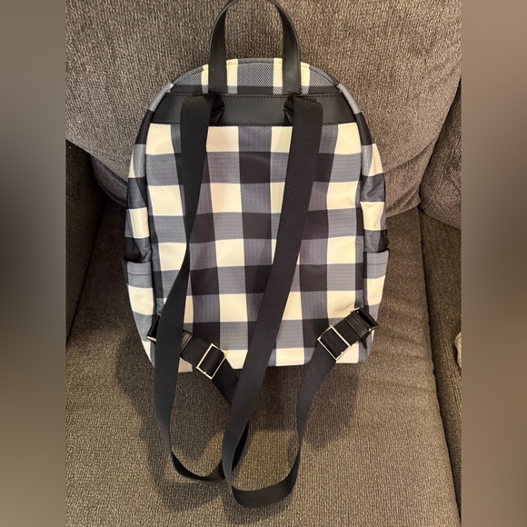 Kate Spade Chelsea Gingham Backpack Like New - Picture 2 of 5